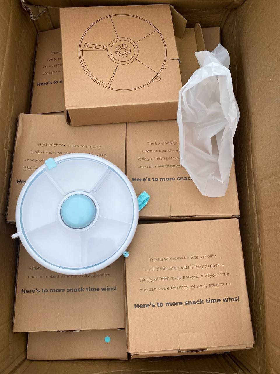 Small rotating lunch box