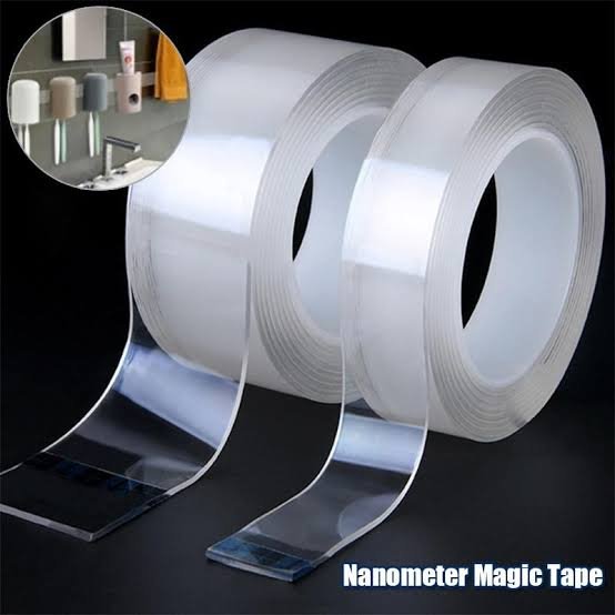 Double sided adhesive nano tape