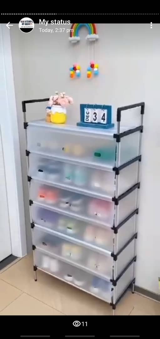 7 Layers shoe rack with cover